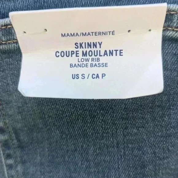 H&M Mama Maternity Skinny Jeans with Panel Size Small NWT - Picture 3 of 6